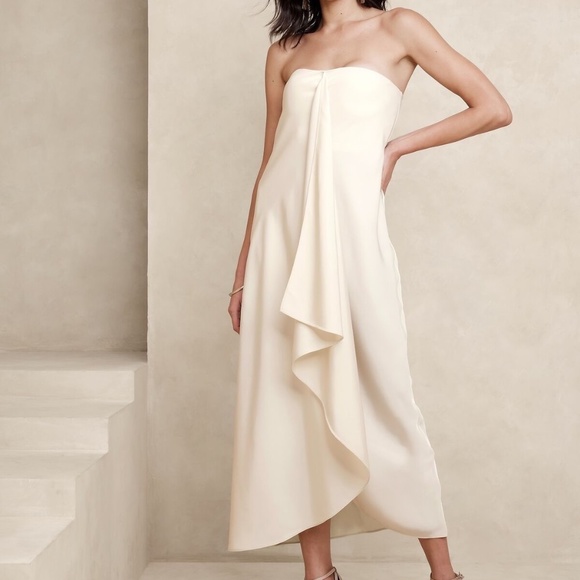 White House Black Market Dresses & Skirts - Banana Republic Drape-Front Maxi Dress